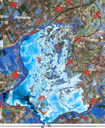 Modelarea 2D a bazinului hidrografic Banat 